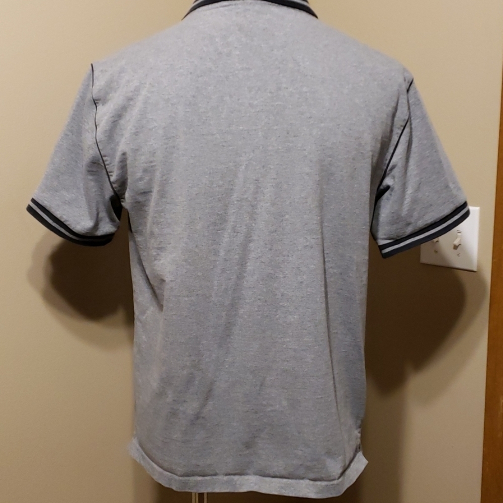 Nautica jeans grey and navy polo with patch - Picture 4 of 5